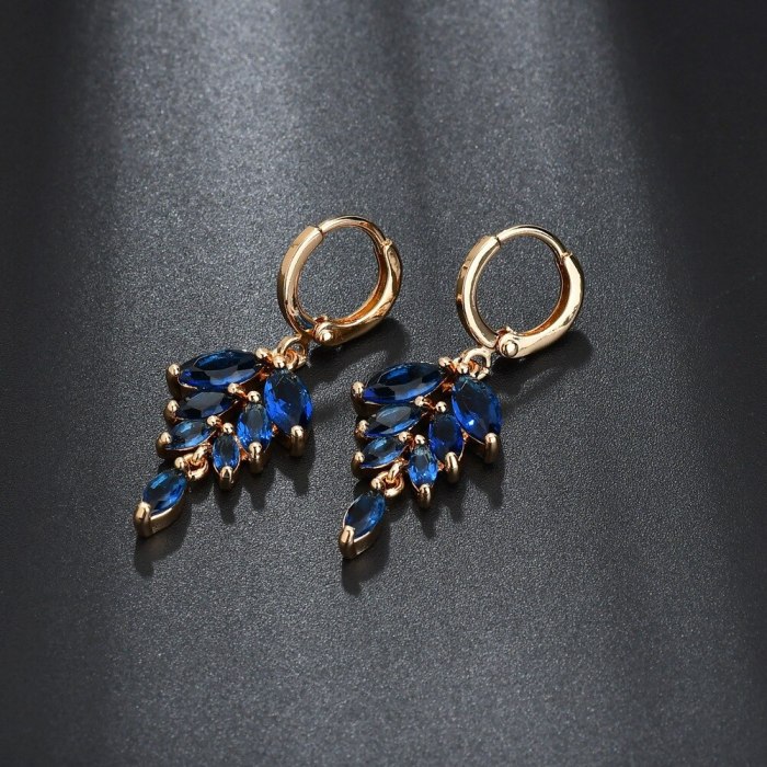 Fashion Zircon Earrings AAA Zircon Inlaid  Stud Earrings Classic Jewelry Qxwe162