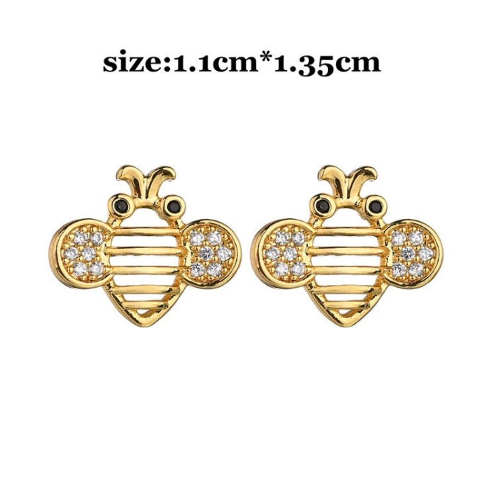 Galaxian Stud Earrings Korean Fashion AAA Zircon Creative Simple Earrings Silver Needle Girl Accessories Qxwe1172