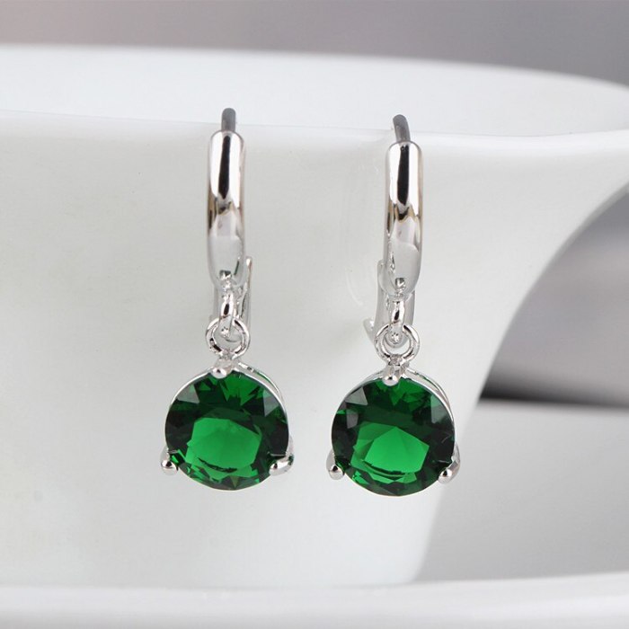 Simple AAA Zircon Ear Clip Hot Selling Earrings Korean Fashion Stud Earrings Jewelry Qxwe746