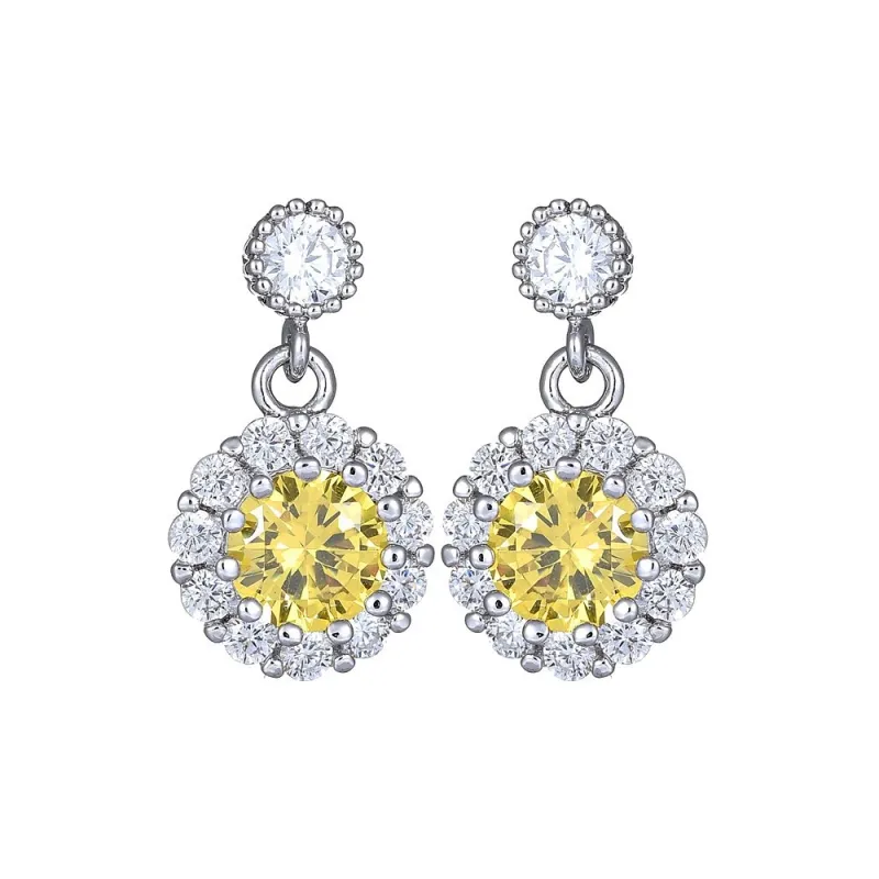 Classic Fashion Stud Earrings S925 Sterling Silver Ear Pin AAA Zircon Inlaid Earrings Jewelry Qxwe799