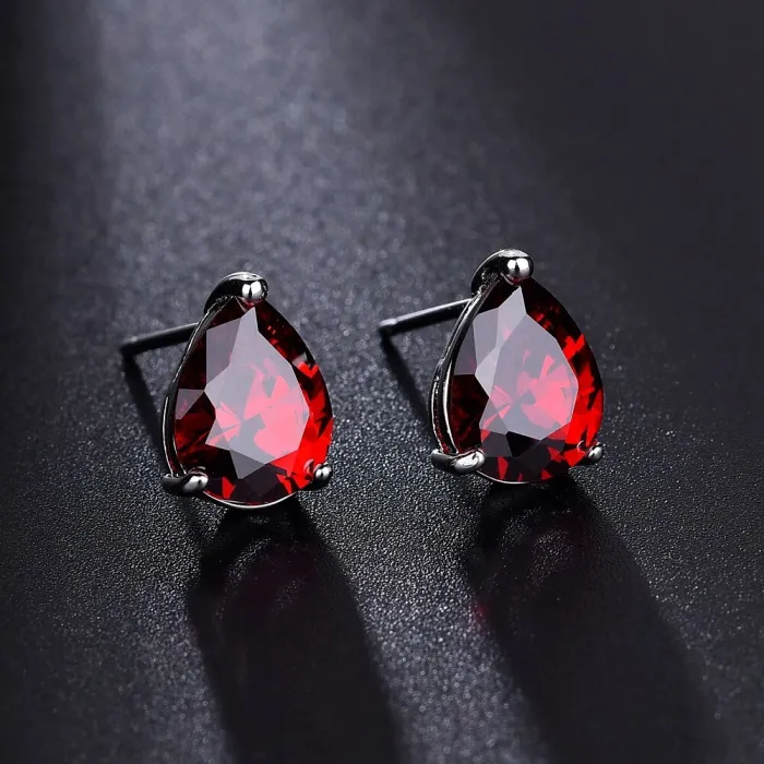 Drop Stud Earrings Copper Inlaid AAA Zircon Earrings Classic Simple Plated Platinum Accessories Earrings Qxwe597