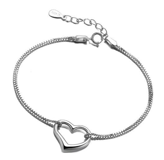 S92 5 Sterling Silver Lovely Bracelet Korean Simple Popular Hand Jewelry Mll050