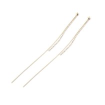 Korean Fashion Elegant Long Tassel Earrings Female S925 Sterling Silver Pin Five-Pointed Star Stud Earrings 138940