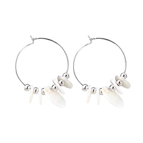 Korean Style New Fashion Cool Geometric Circle Ball Stud Earrings Female Temperament Acrylic Earrings 138849