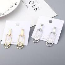 European Creative Fashion Pendulum Earrings Vintage Cool Watch Earrings Female Sterling Silver Pin Small Jewelry 138889