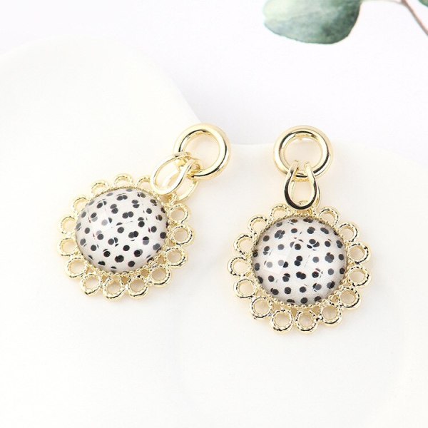 Korean-Style Sunflower Earrings Women's Fashion Creative Hipster Flower Ear Pendant S925 Silver Pin Jewelry B-4474
