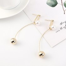 New Creative Korean Fashion Pearl Earrings Female Temperament Tassel Earrings S925 Silver Needle Jewelry B-4508