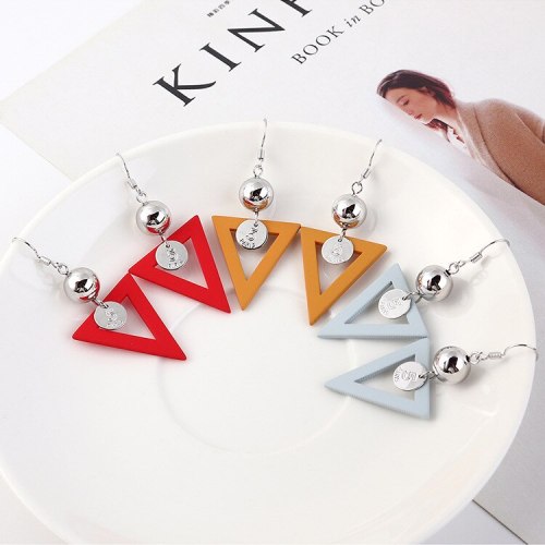 European and American Fashion Cool Matte Candy-Colored Earrings Female Earrings 139589