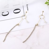 Korean Style Tassel Earrings Female S925 Silver Needle Anti-Allergy Creative Fashion Snow Doll Ear Stud Wholesale 138830