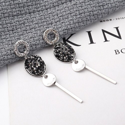 European and American Exaggerated Cool Ball Tassel Earrings Long Anti-Allergy Fashion Small Jewelry 139834