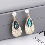 New Creative Drop Earrings Women Diamond Set Fashion Elegant Ear Stud S925 Sterling Silver Pin 138814