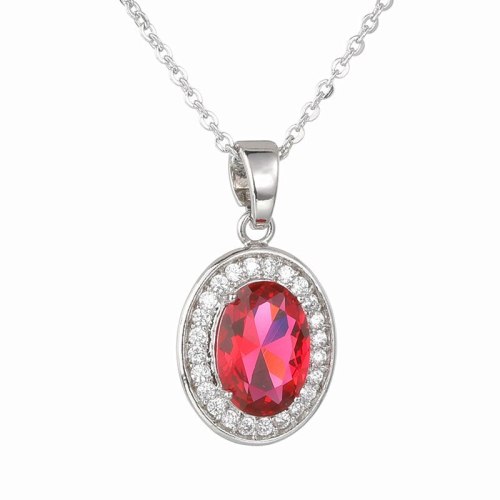 Crystal Zircon Inlaid Necklace Full Zirconium Pendant Fashion All-match Exquisite Pendant Women's Necklace Qx1079