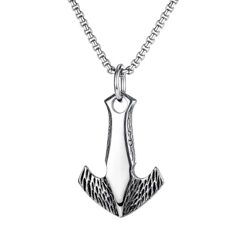 Street Hip Hop Trend Flying Spear Pendant Men's Titanium Steel Necklace Jewelry Wholesale Gb1733