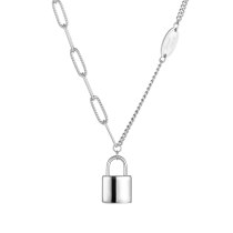 Han Version Retro Sweater Chain Necklace Simple Temperament 100 Personality Titanium Steel Necklace Women's Jewelry Gb1773