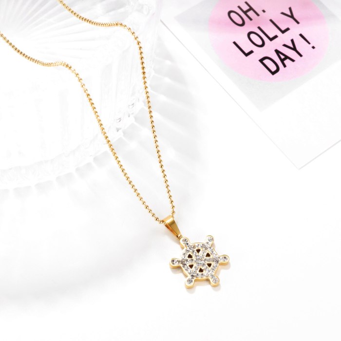 Japanese and Korean Temperament Joker Ins Literary Zircon Snowflake Clavicle Chain Necklace Female Jewelry Gb1763