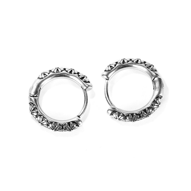 Stainless Steel Earrings Fashion Personality Sunflower Daisy Titanium Steel Men's Stud Earrings Earrings Wholesale Gb640