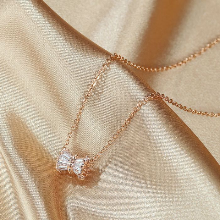 Korean Version of Ins Minimalist Sen System Small Waist Titanium Steel Collarbone Necklace Female Gb001