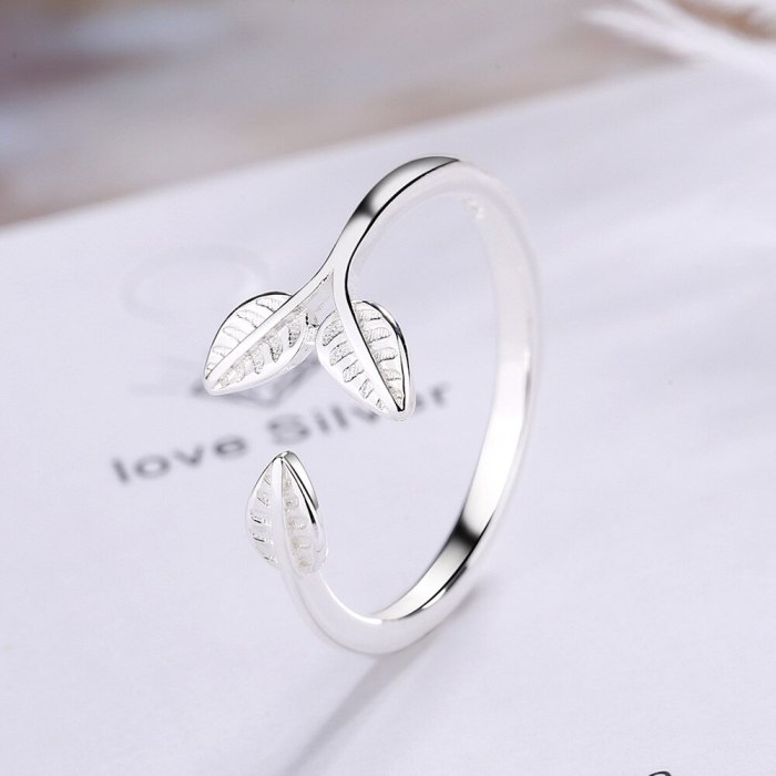 Ring Nesson Sweet Twig Opening Ring Budding Ring Leaf Ring Ring Ring Ring JZ332