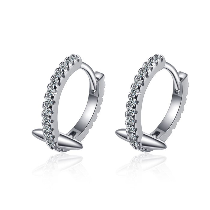 Rivet Earrings Women's Diamond Black Gold Earrings Dragon Bone Ins Wind Earrings Earrings XzEH564