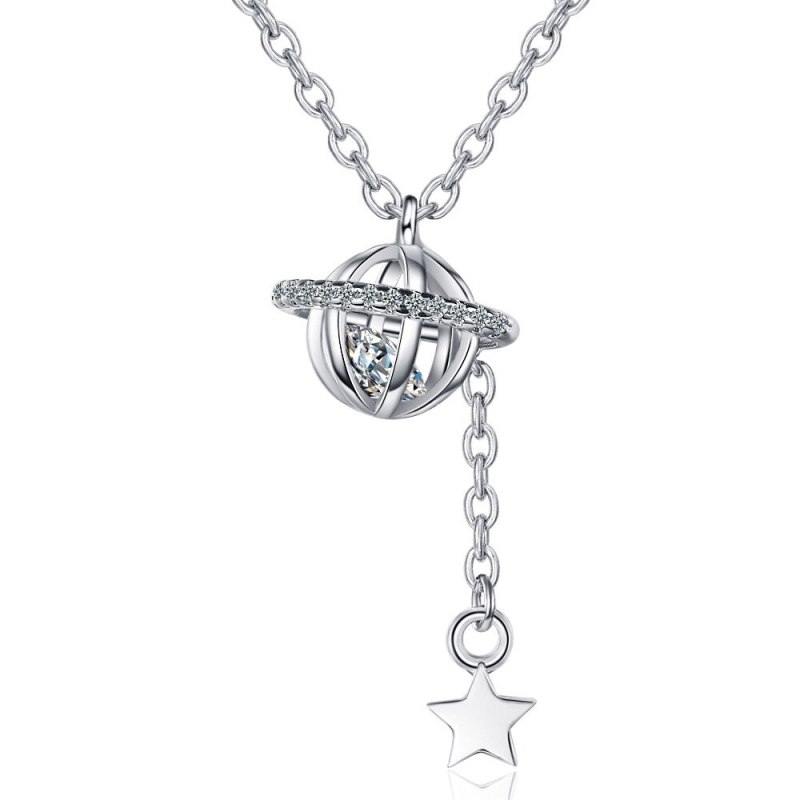 A New Necklace Luxury Zirconium Pendant Star Tassel Chain XZDZ532