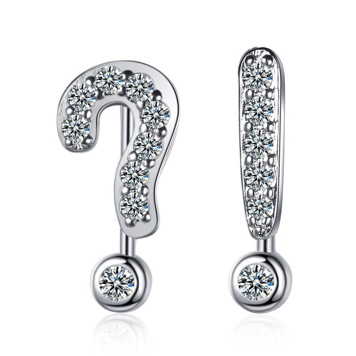Symbol Earrings Trendy Creative Funny Hanging Earrings Question Mark Exclamation Earrings Female XzED894