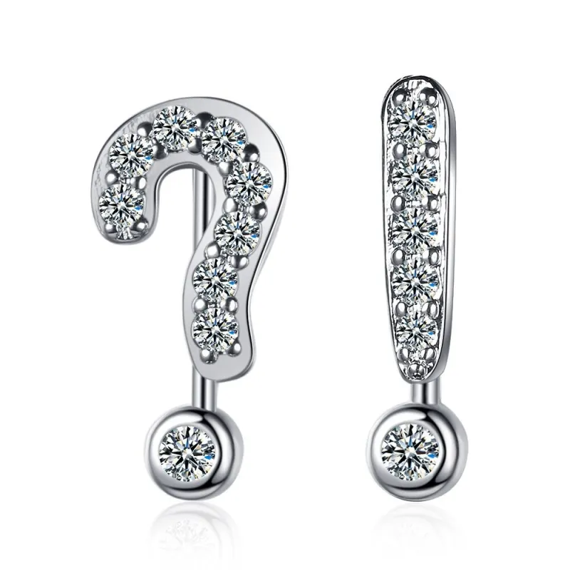 Symbol Earrings Trendy Creative Funny Hanging Earrings Question Mark Exclamation Earrings Female XzED894