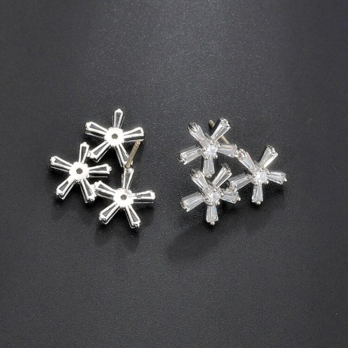 Keywords Chrysanthemum Stud Earrings Nail Temperament Korean Plate Ear Character S925 Pure Silver Needle Earrings QxWE1297