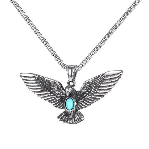 European and American Style Men's Titanium Steel Eagle Wings Pendant Personalized Stainless Steel Jewelry Wholesale Gb1844