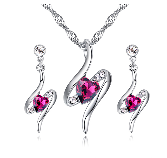 heart jewelry set 26982