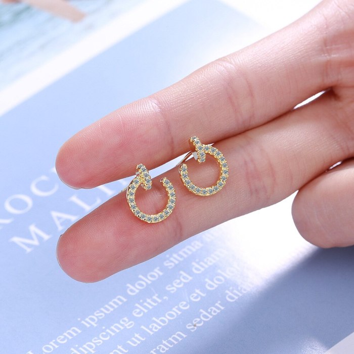 Exquisite Stud Earrings Simple Women's Small Earrings Korean Earrings Xzed893