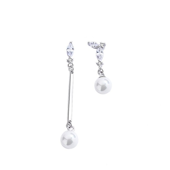 Korean Temperament Micro Set Earrings for Women's New Fashion S925 Sterling Silver Small Fashion Pearl Earrings Mle2198