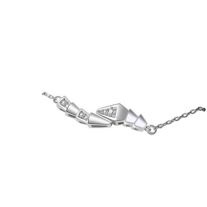 S925 Sterling Silver Geometric Bracelet Ladies Simple Micro-inlaid Wrist Ornaments Wholesale MlL520