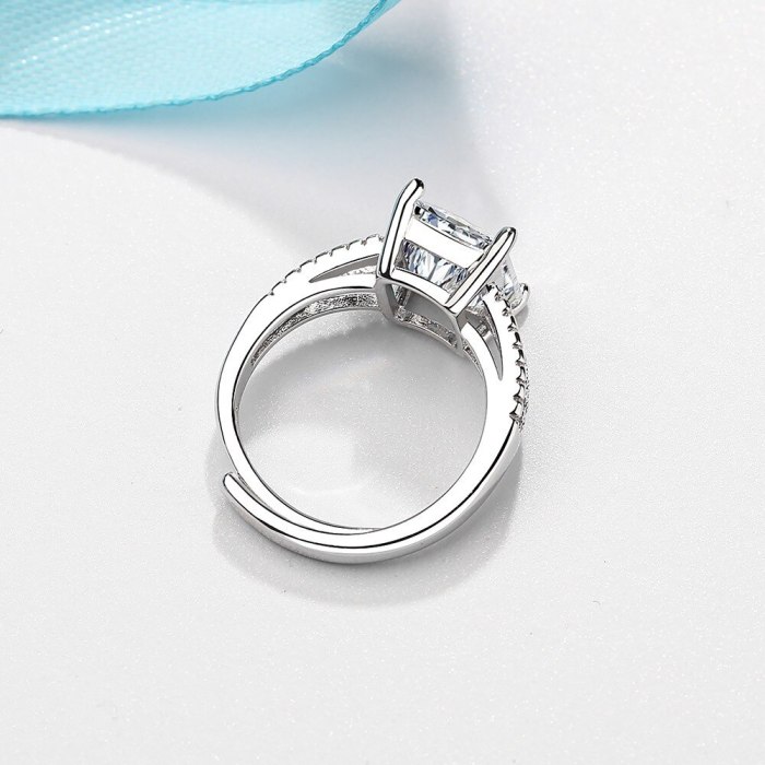 Ring Zircon Wedding Diamond Ring European and American Fashion Jewelry XzJZ351