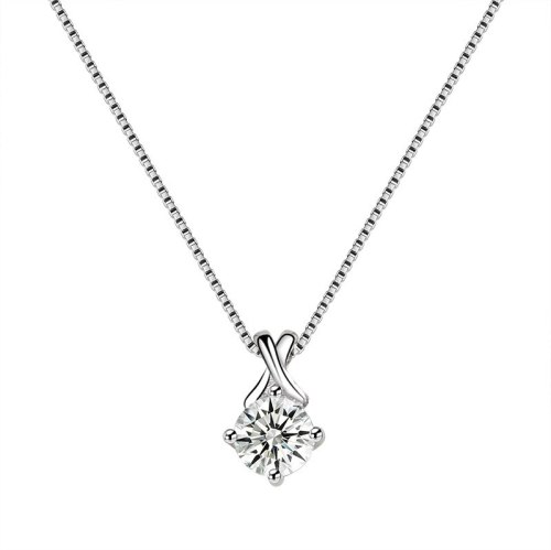 S925 Sterling Silver Zircon Pendant Female Necklace Pendant Jewelry Fashion Korean-Style Necklace Mla1828