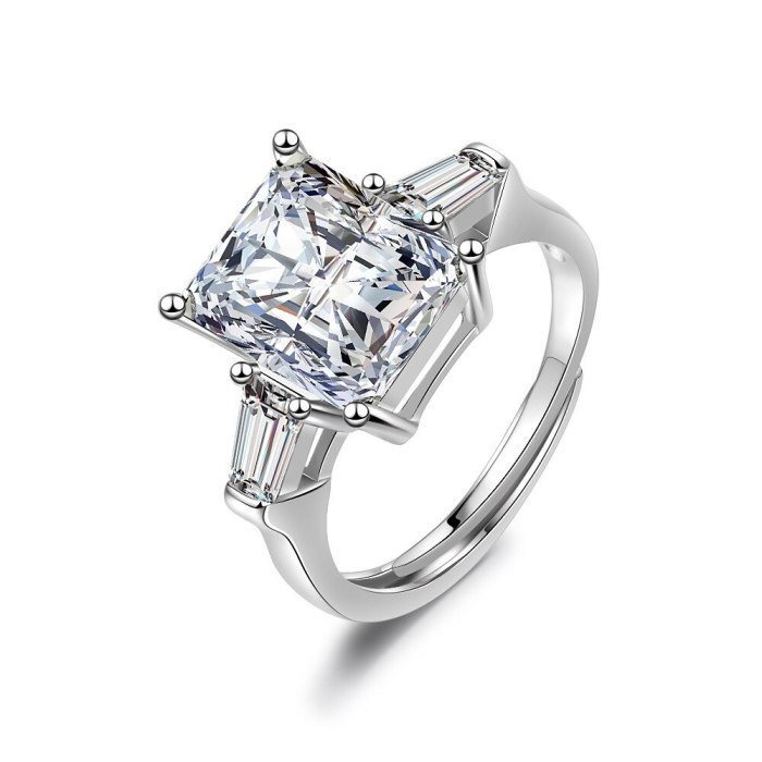 Simple Joker Flash Zirconium Diamond Ring Female Fashion Index Finger Ring Ins Tide XzJZ349