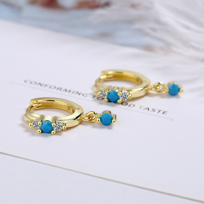 Korean Version Fashion Small Fresh Earrings Set Diamond Earrings Water Drop Earrings Simple Temperament Ear Accessories XzEH596