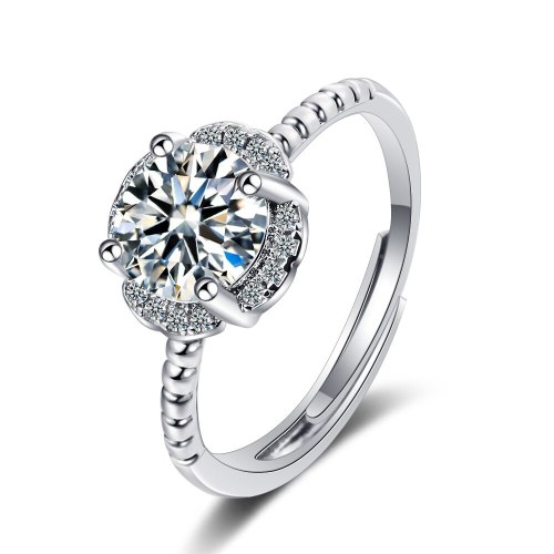 Korean Style Wedding Flash Zirconium Diamond Ring Lively Fashion Temperament Ring Female Ring XzJZ359