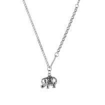 Japan and South Korea Ins Personalized Splicing Chain Simple Versatile Little Elephant Alloy Pendant Necklace Gb1918