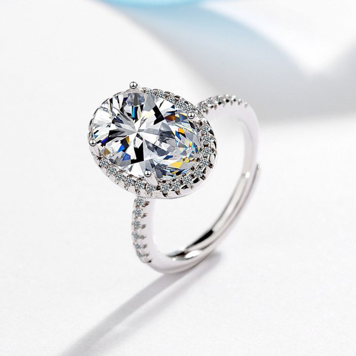 Flash Zirconium Ring Lively Fashion Temperament Ring Female Ring Bracelet XzJZ363