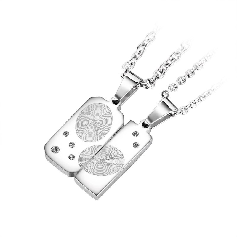 2021 New Japanese and Korean Niche Design Classic Light Luxury Versatile Stainless Steel Couple Necklace Gb1932
