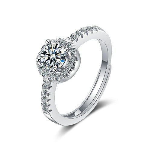 Foreign Trade Ring Female Square Zirconium Diamond Wide Surface Women's Ring Bracelet Xzjz375