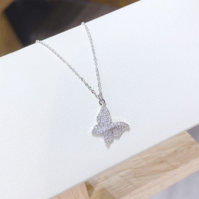 Butterfly Necklace for Women Trendy  Isn Style Clavicle Chain Elegant Necklace Female Accessories yh499