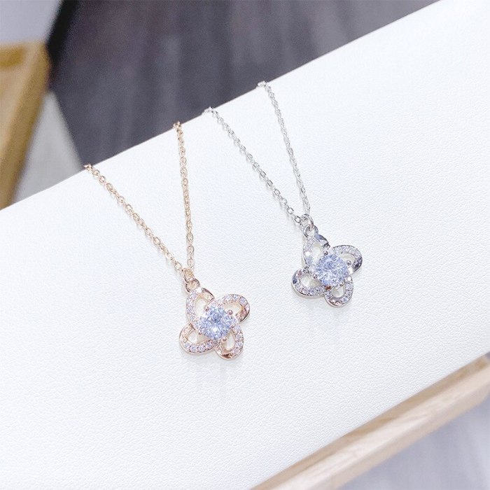 Trendy Korean Style Necklace Women's Natural Flower Design Necklace Clavicle Chain Wholesale Accessories Yhx477