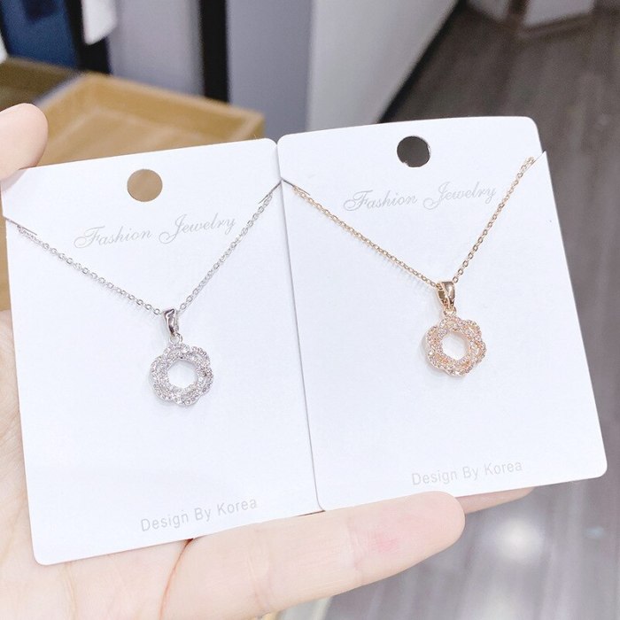 INS Fashionable Elegant All-Match Necklace Korean Clavicle Chain Pendant Holiday Gift Wholesale