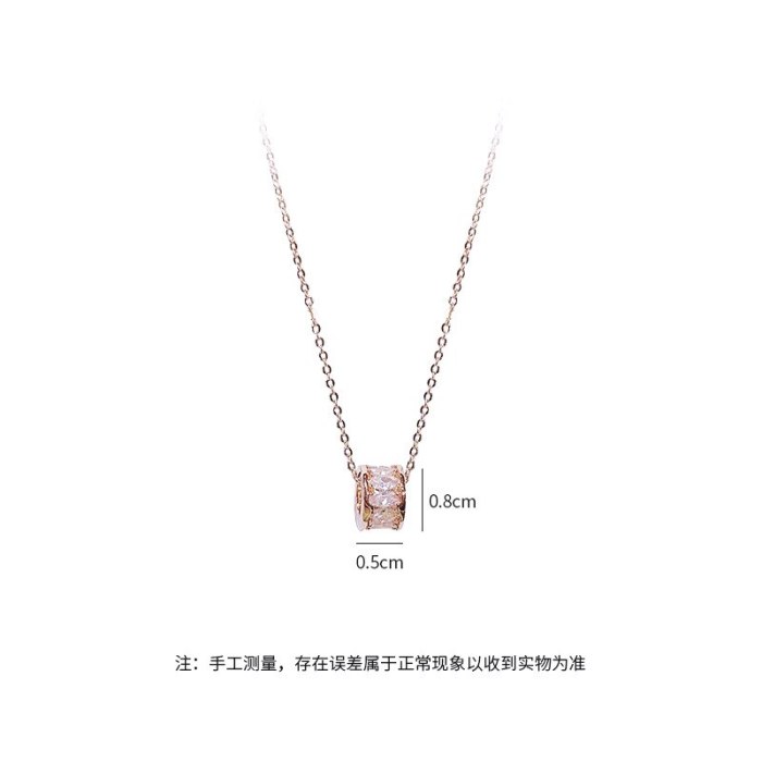Zircon Small Waist Necklace Light Luxury Charming Simple Fashion All-Match Clavicle Chain Female Exquisite Necklace