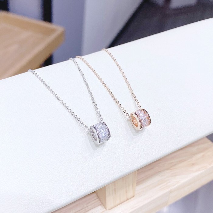Zircon Small Waist Necklace Light Luxury Charming Simple Fashion All-Match Clavicle Chain Female Exquisite Necklace