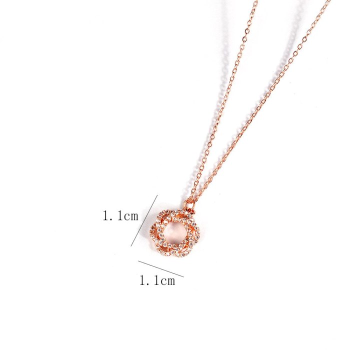 INS Fashionable Elegant All-Match Necklace Korean Clavicle Chain Pendant Holiday Gift Wholesale