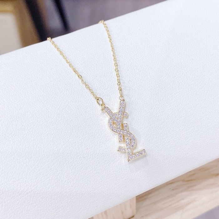 Korean Style Letter Necklace Accessories Wedding Birthday Gift Necklace Wholesale