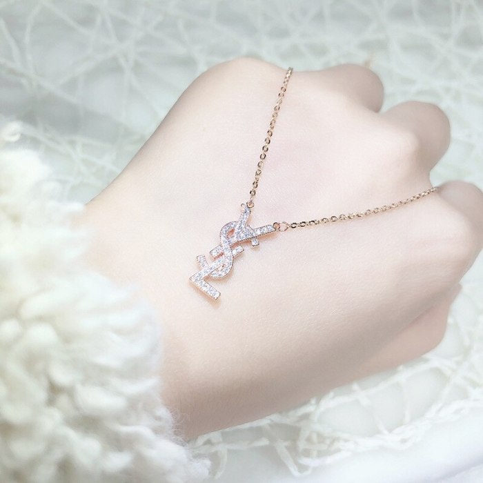Korean Style Letter Necklace Accessories Wedding Birthday Gift Necklace Wholesale