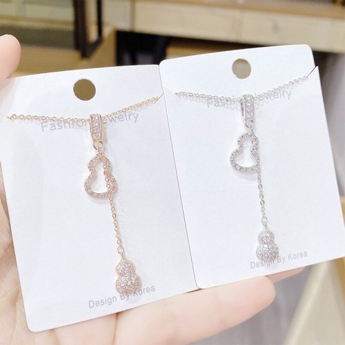 Necklace Female Gourd Clavicle Chain Simple Design Same Necklace Jewelry Ornament Factory